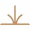 Ekena Millwork Richland Timber Gable Bracket, Western Red Cedar, 108"W x 72"H x 1 1/2"D x 5 1/2"F, 16/12 Pitch GBW108X72X0206RIC00SWR - alternate 1